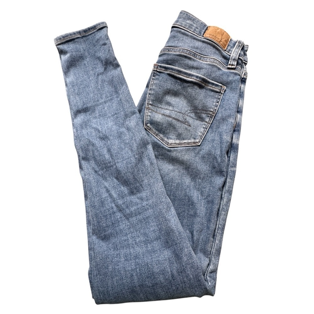 American Eagle Jeans Womens Size 0 Long Super Hi Rise Jegging Next Level Stretch
